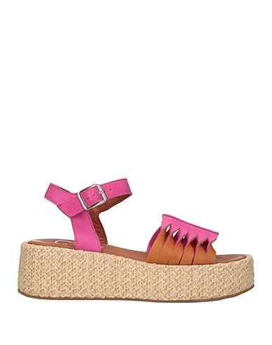 OROSCURO Sandals Fuchsia Soft Leather