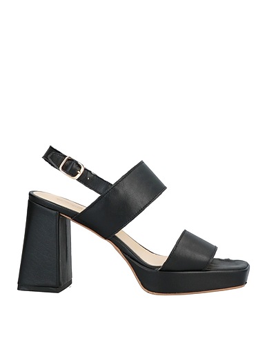 OROSCURO Sandals Black Soft Leather