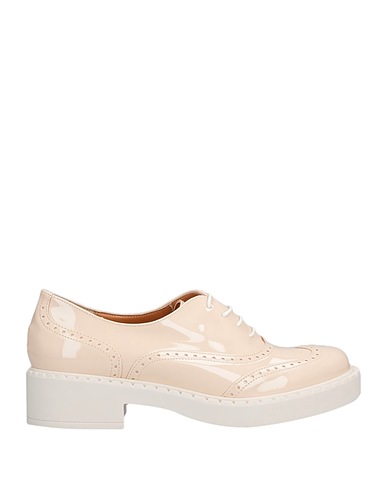 OROSCURO Laced shoes Beige Soft Leather