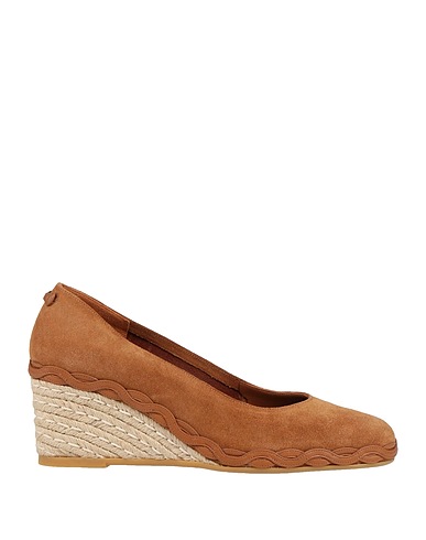 FERRAGAMO Espadrilles Camel Calfskin