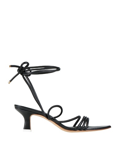 3JUIN Sandals Black Soft Leather