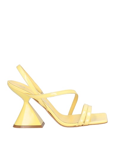 MARC ELLIS Sandals Yellow Soft Leather