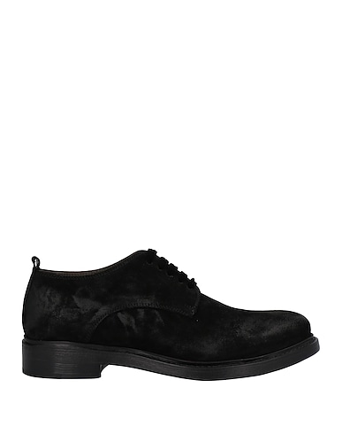 ROCCO P. Laced shoes Black Soft Leather