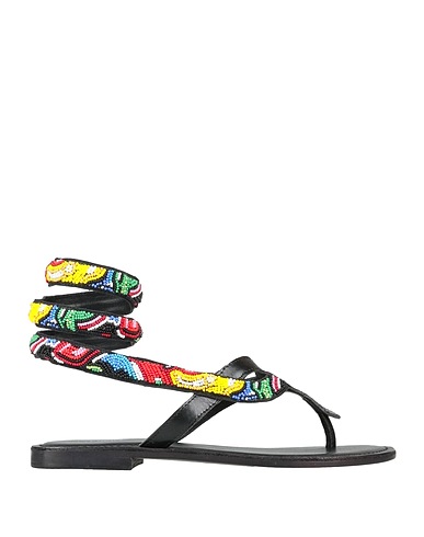 CB FUSION Flip flops Black Leather