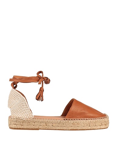 SFIZIO STUDIO Espadrilles Camel 100% Leather