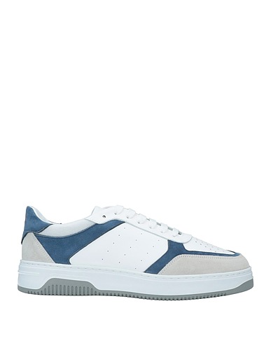 POLLINI Sneakers Bleu nuit Cuir, Fibres textiles