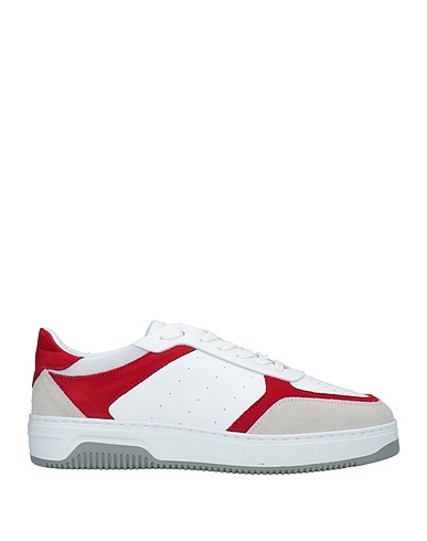 POLLINI Sneakers Light grey Leather, Textile fibers