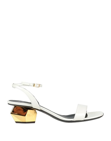GIUSEPPE ZANOTTI Sandals Ivory Soft Leather