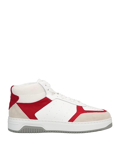 POLLINI Sneakers Light grey Leather, Textile fibers