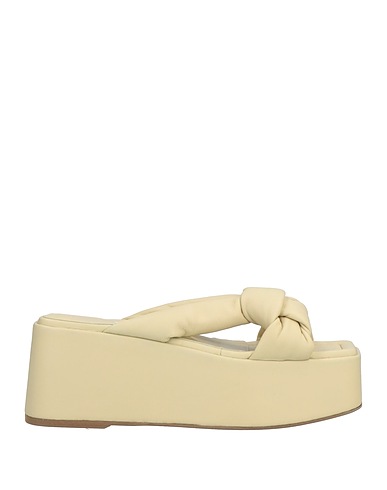 KALLISTÈ Sandals Light green Soft Leather