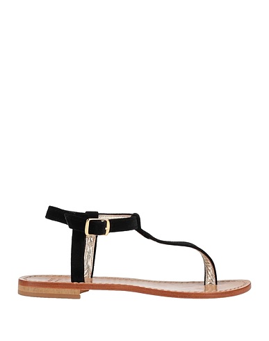 SEMICOUTURE Flip flops Black Textile fibres