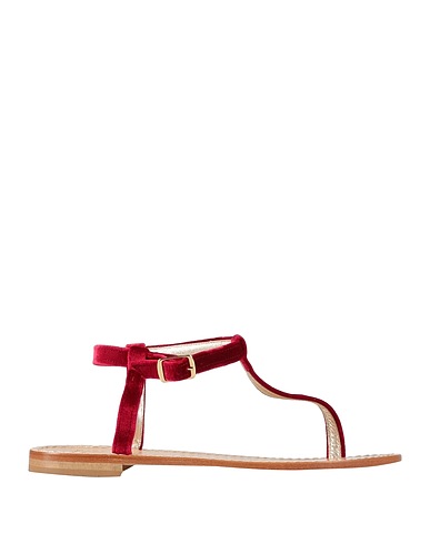 SEMICOUTURE Infradito Bordeaux Fibre tessili