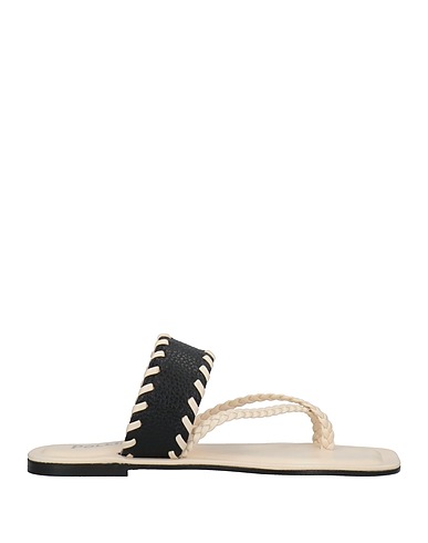 POLLINI Flip flops Ivory Leather