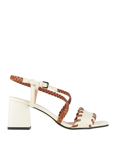 POLLINI Sandals BIANCO Leather