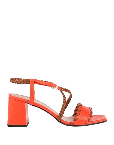 POLLINI Sandals ARANCIONE Leather