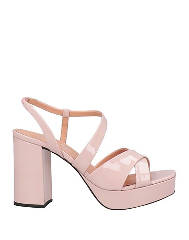 POLLINI Sandals Light pink Soft Leather