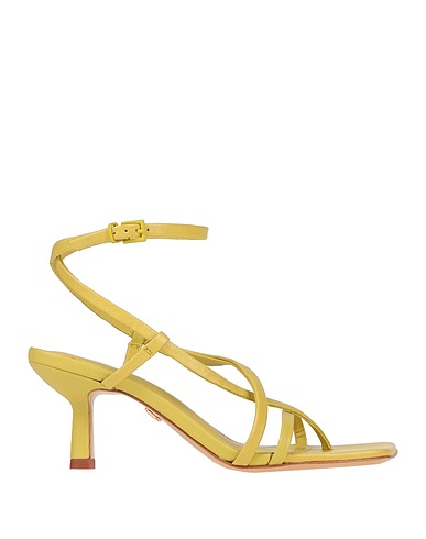 LOLA CRUZ Flip flops Lime green Leather