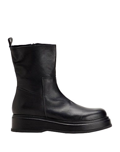LEONARDO PRINCIPI Ankle boot Black Ovine leather