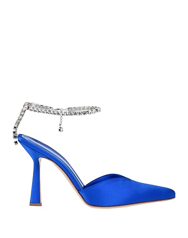 ALDO CASTAGNA Pump Bright blue Leather