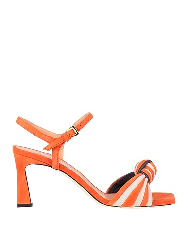 POLLINI Sandals Salmon pink Leather