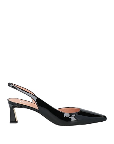 POLLINI Court Black Leather
