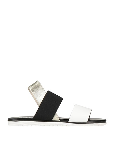 POLLINI Sandals White Textile fibres