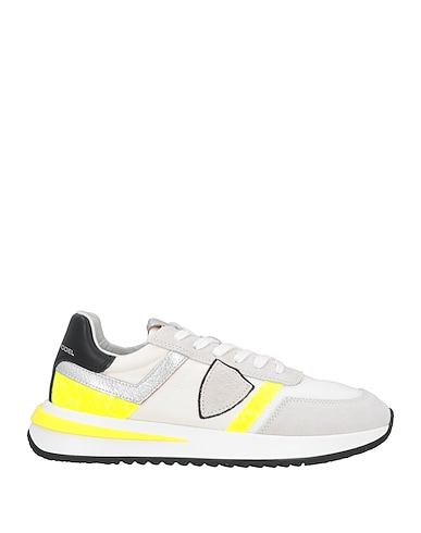 PHILIPPE MODEL Sneakers Yellow Soft Leather, Textile fibres