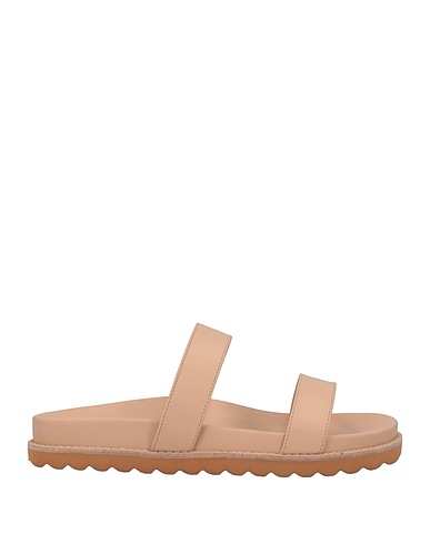 CECCONELLO Sandals Beige Textile fibers