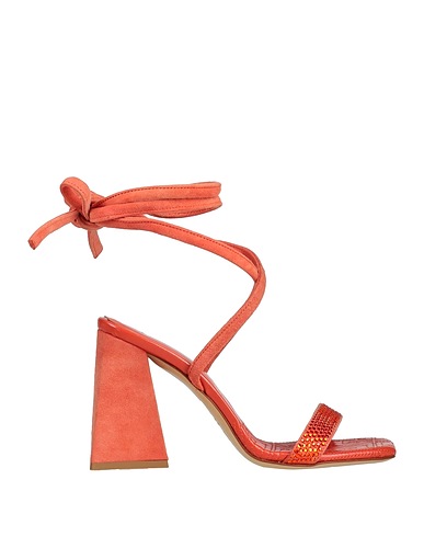 GIAMPAOLO VIOZZI Sandals Coral Leather