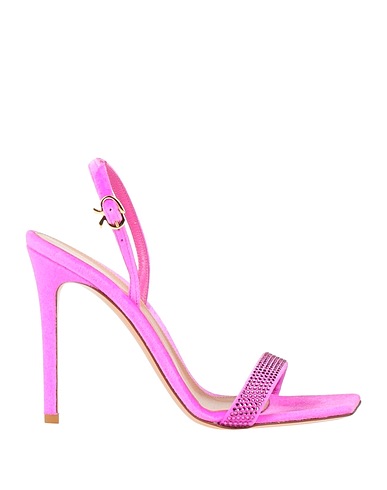 GIANVITO ROSSI Sandals Fuchsia Textile fibres