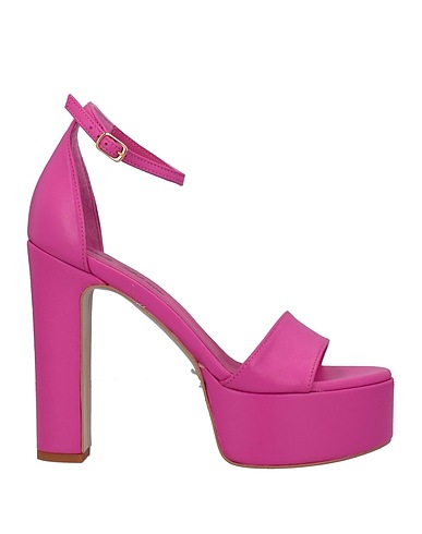 PAOLO MATTEI Sandals Fuchsia Leather