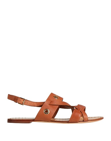 TRUSSARDI Sandals Brown Soft Leather