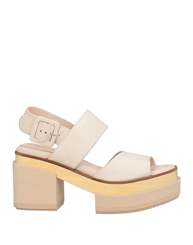 PALOMA BARCELÓ Sandals Ivory Soft Leather