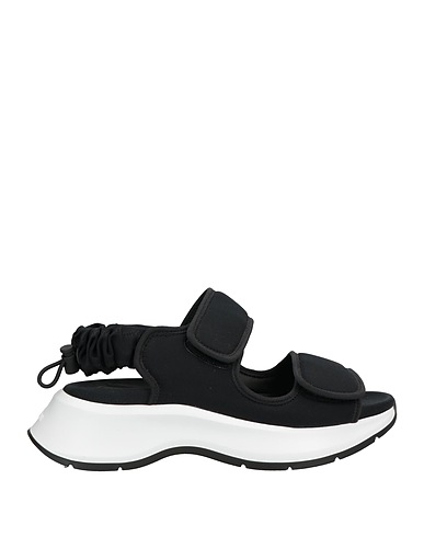 HOGAN Sandals Black Textile fibers