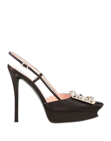 ROGER VIVIER Pumps Schwarz Gewebefasern