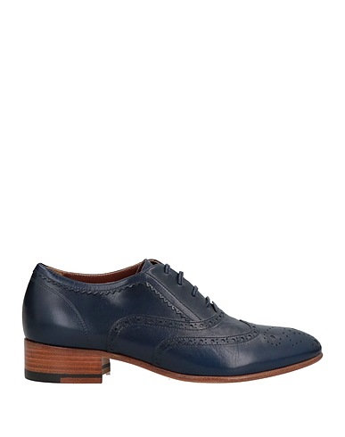 TESTONI Stringate Blu china Pelle