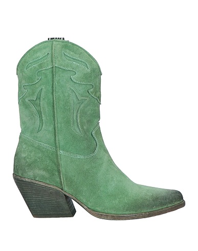 ELENA IACHI Ankle boot Sage green Leather