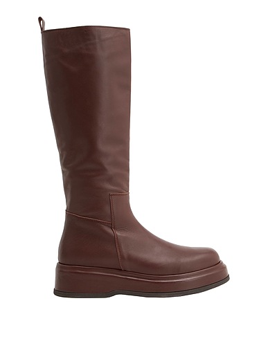 LEONARDO PRINCIPI Boots Burgundy 100% Ovine leather