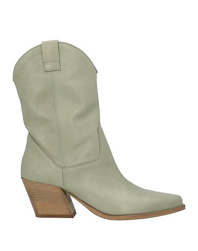 LEMARÉ Ankle boot Sage green Leather
