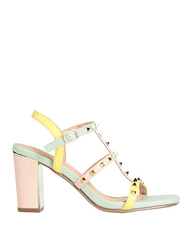 MENBUR Sandals Yellow Textile fibres
