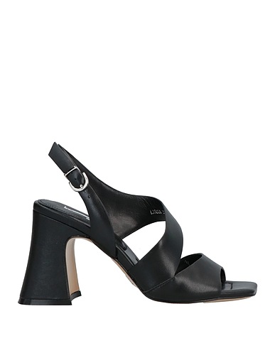 JEANNOT Sandals Black Soft Leather