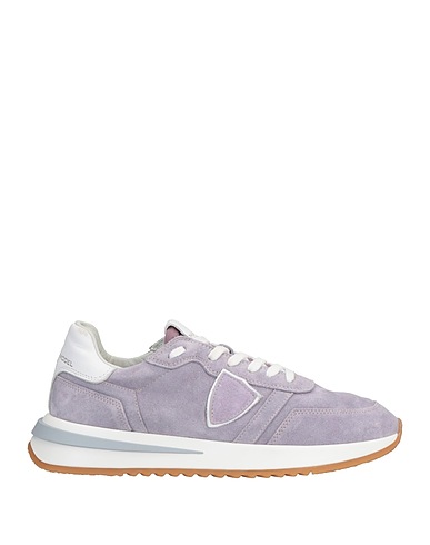 PHILIPPE MODEL Sneakers Lilac Leather, Textile fibers