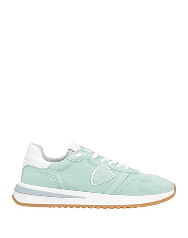 PHILIPPE MODEL Sneakers Light green Leather, Textile fibres