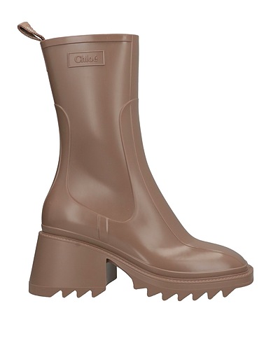 CHLOÉ Ankle boot Taupe Textile fibres