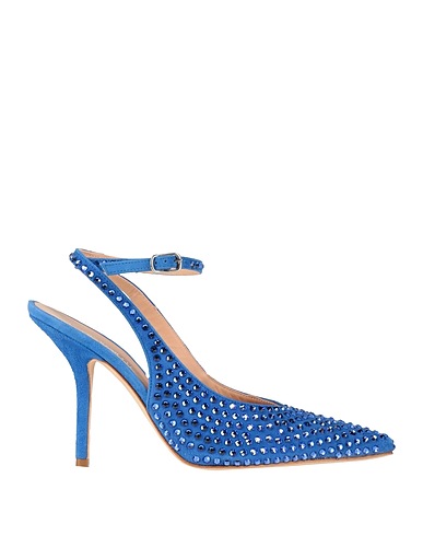 EDDY DANIELE Pump Blue Leather