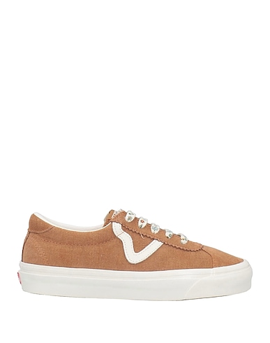 VANS Sneakers Camel Textile fibers, Leather