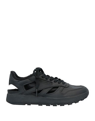 MAISON MARGIELA x REEBOK Sneakers Schwarz Leder, Synthetisches Material