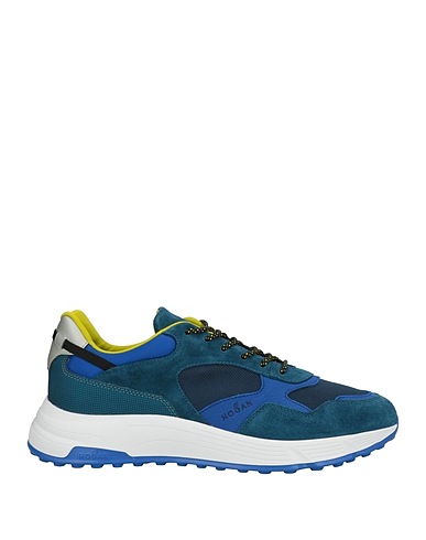 HOGAN Sneakers Deep teal Leather, Textile fibres