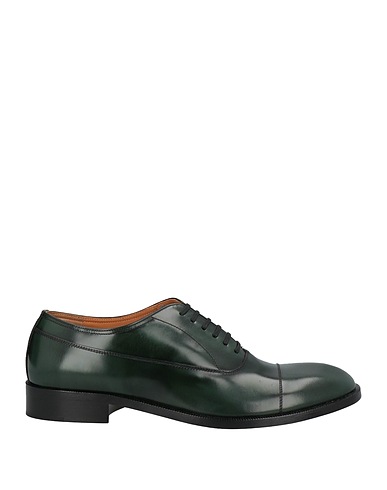 MAISON MARGIELA Laced shoes Dark green Soft Leather