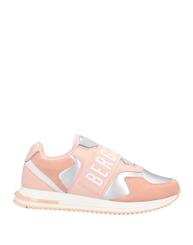 BIKKEMBERGS Sneakers Pink Textile fibres, Leather